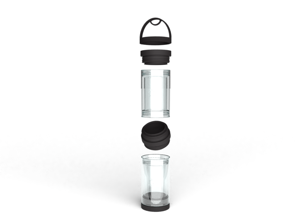 26oz TurtleShell™ Wide Mouth Stainless Steel Bottle w/ Handle