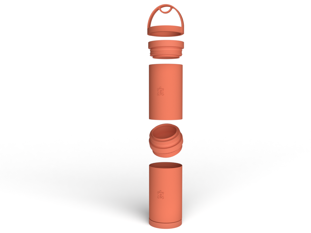 26oz TurtleShell™ Wide Mouth Stainless Steel Bottle w/ Handle