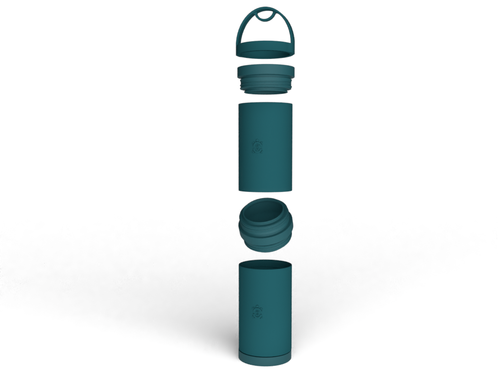 26oz TurtleShell™ Wide Mouth Stainless Steel Bottle w/ Handle