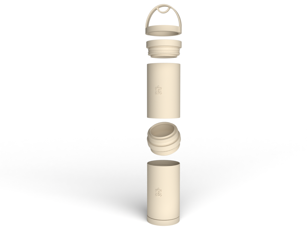 26oz TurtleShell™ Wide Mouth Stainless Steel Bottle w/ Handle